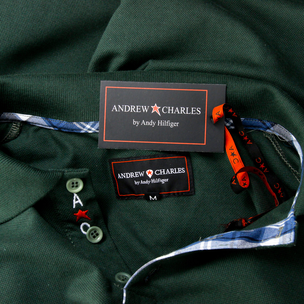 Polo Andrew Charles para hombre de manga corta verde SEMELO