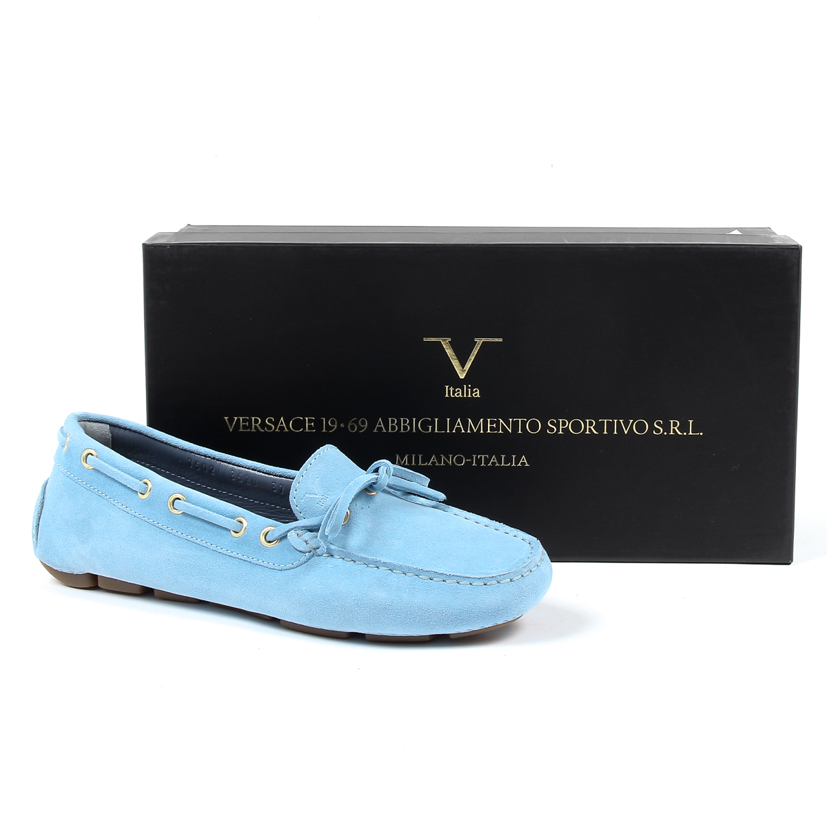 Mocasín V 1969 Italia para mujer azul claro PISA