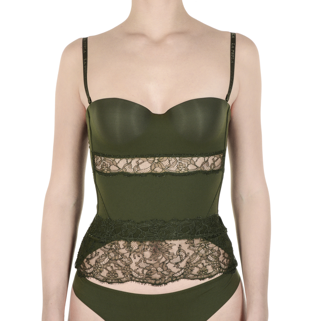 La Perla Top Womens Bustier Dark Green