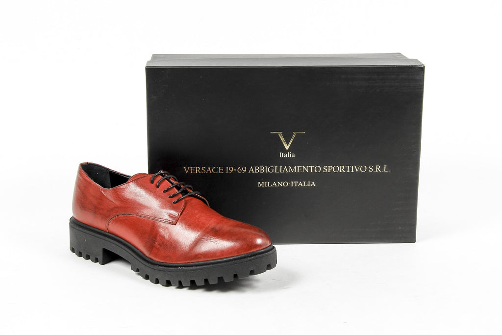 V 1969 Italia Zapato con cordones para mujer C01 VITELLO ROSSO