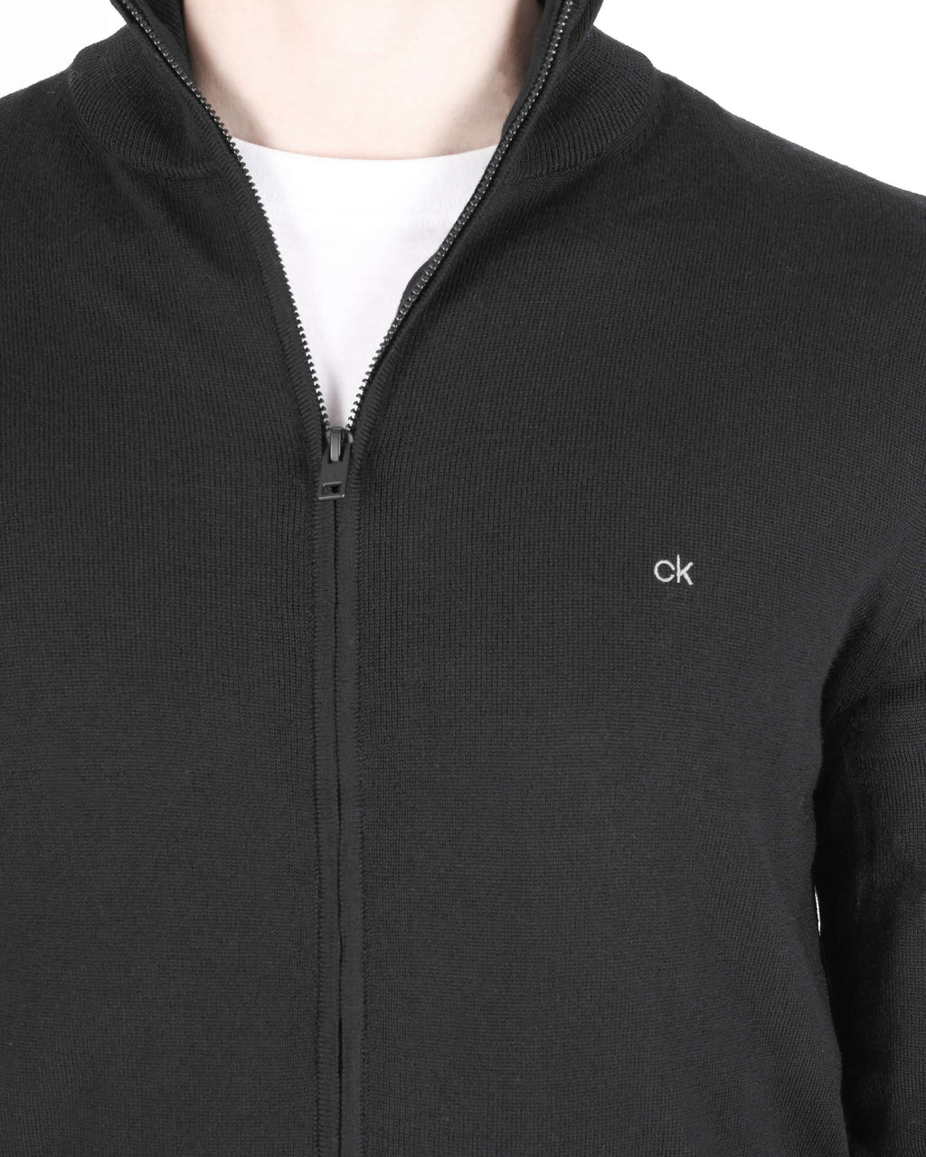 Suéter con cremallera para hombre Calvin Klein negro K10K108196BEH