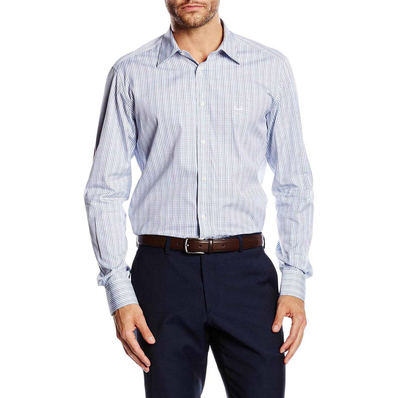Camisa de cuello clásico moderno V 1969 Italia para hombre MCC23