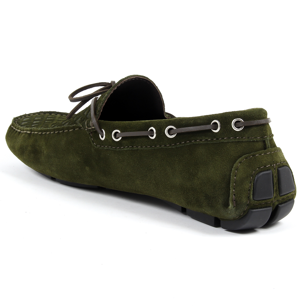 Mocasines V 1969 Italia para hombre, color verde, KARL