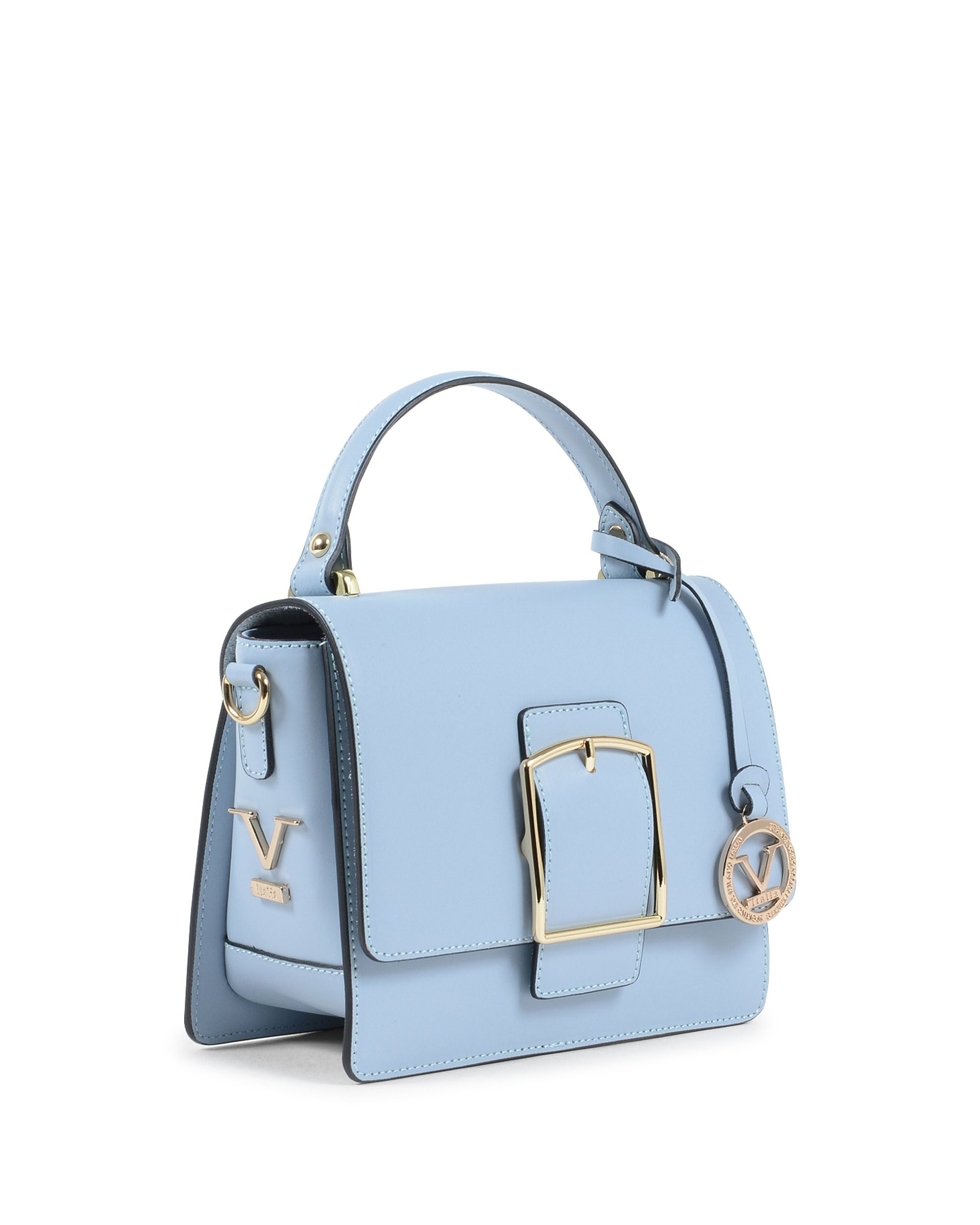 Bolso de mano para mujer V Italia azul claro V505 52 RUGA CIELO
