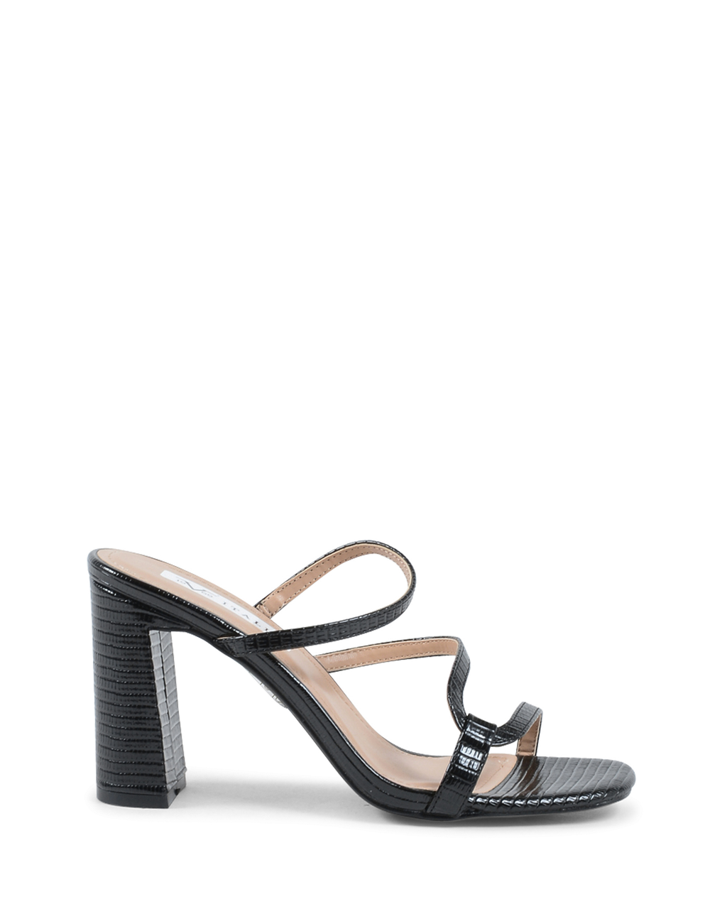 19V69 Italia Sandalias tipo mule para mujer, color negro V61 NEGRO
