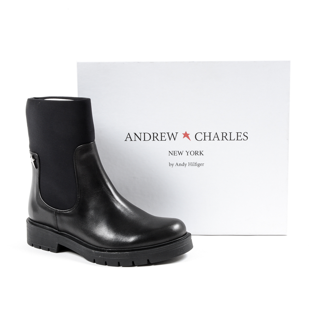 Andrew Charles Womens Short Boot Black TORI