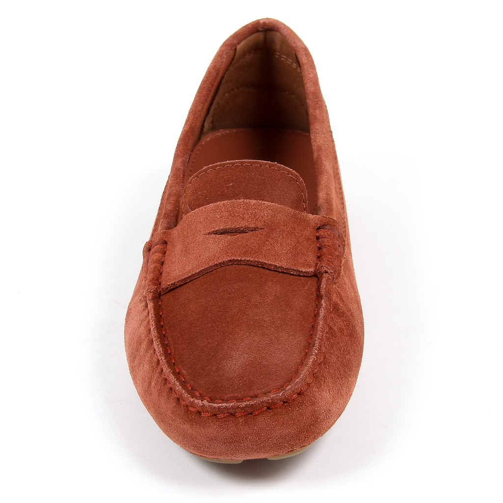 Mocasines V 1969 Italia para mujer, color rojo oscuro, AMALFI