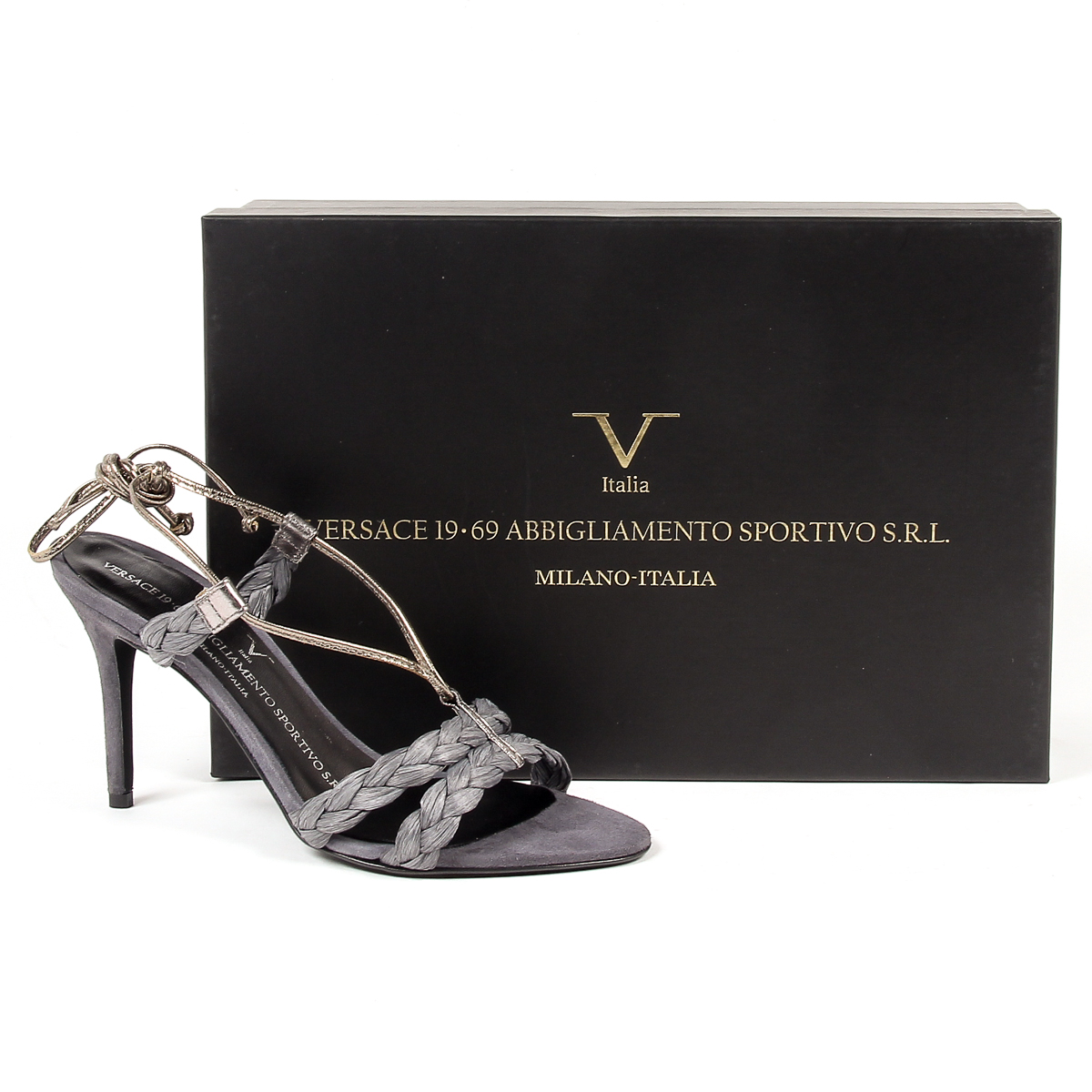 Sandalia V 1969 Italia para mujer gris LETITIA