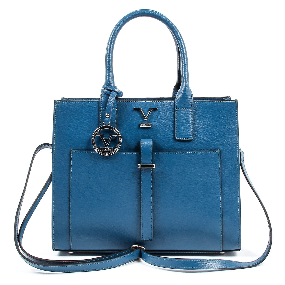 V 1969 Italia Bolso Mujer V006-S SAFFIANO PETROLIO