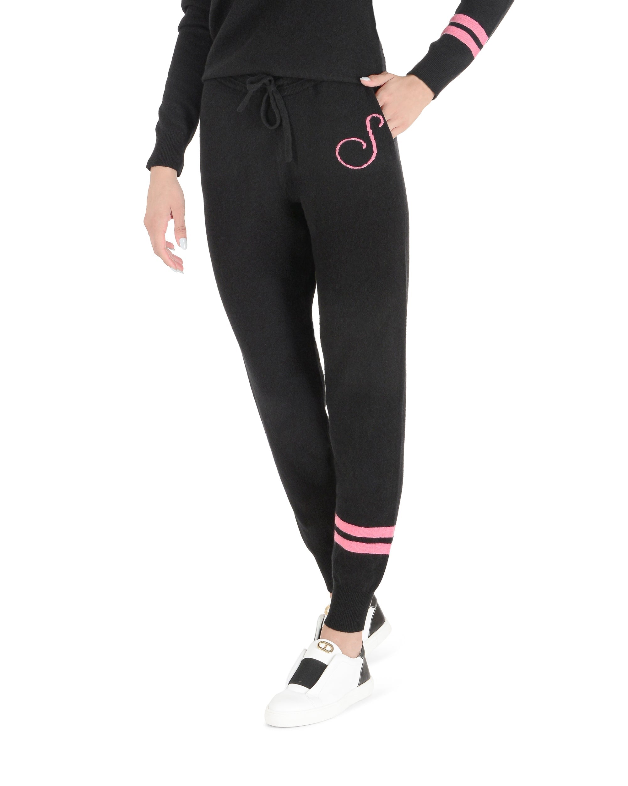 Pantalones deportivos de cachemira - Negro