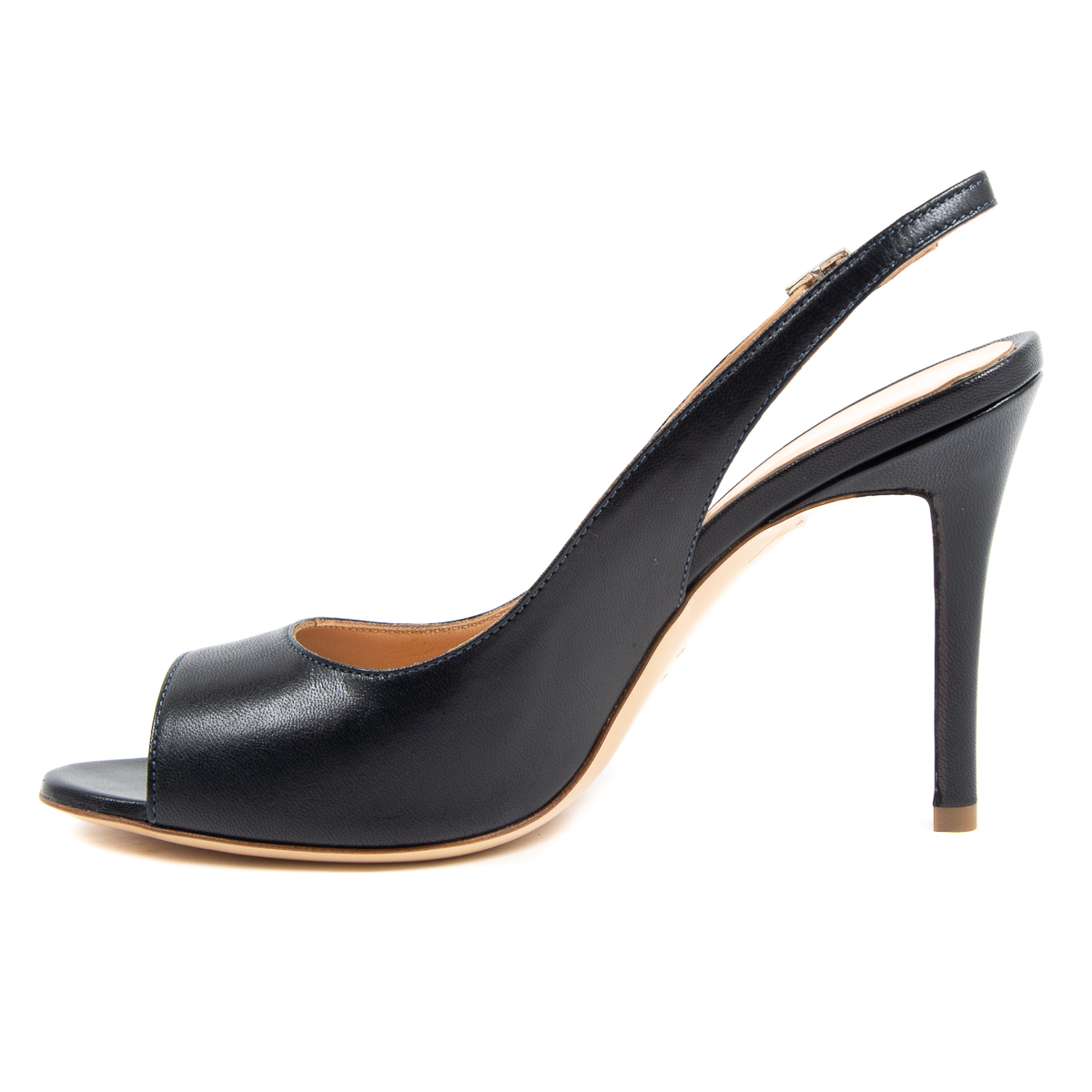 Sandalia V 1969 Italia para mujer azul oscuro LAW