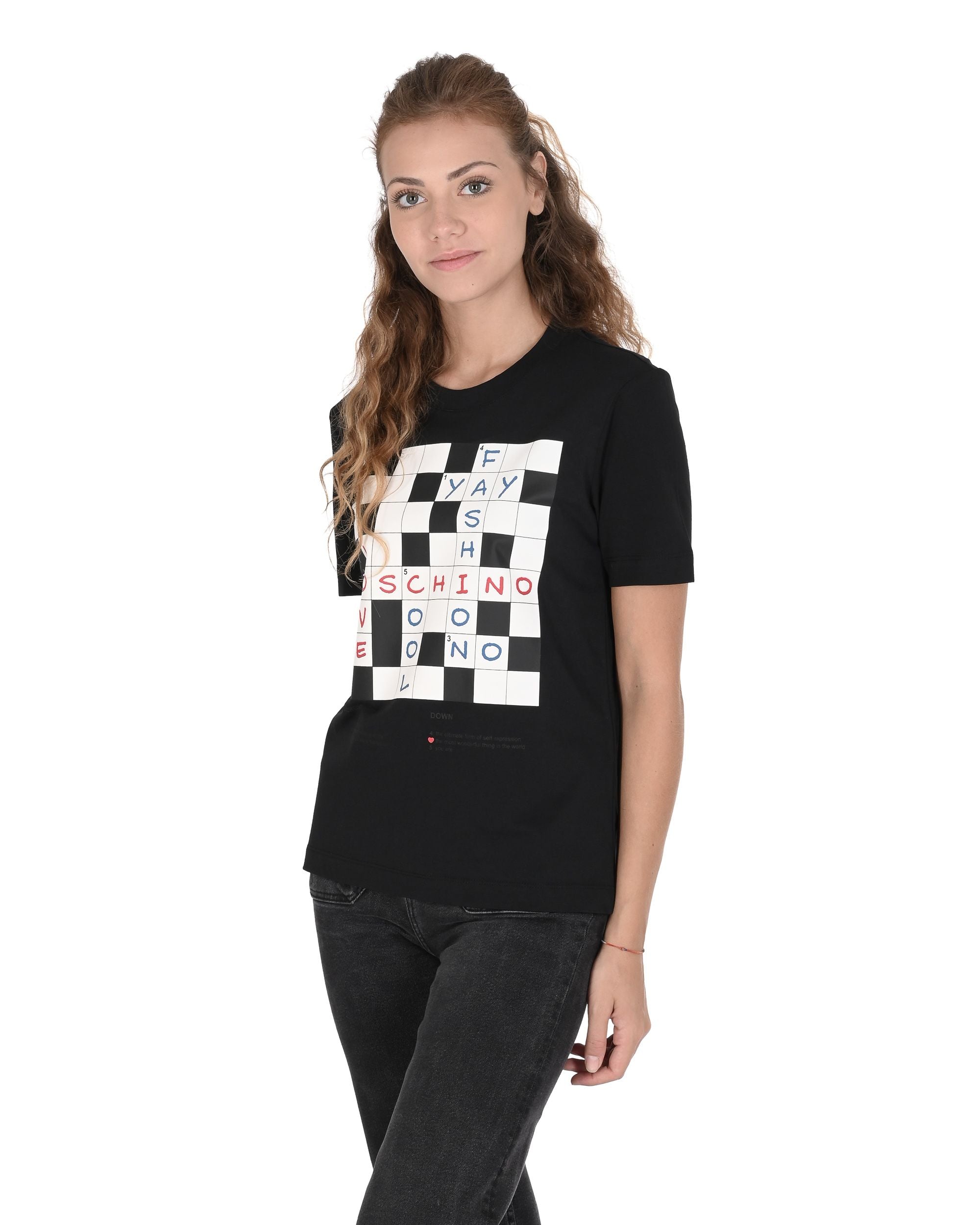 Camiseta de mujer Love Moschino W 4 H06 17 M 3876 C74 NEGRO