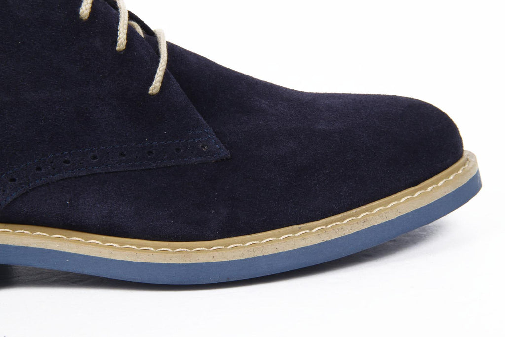 Botines para hombre V 1969 Italia 5156 CAMOSCIO NAVY
