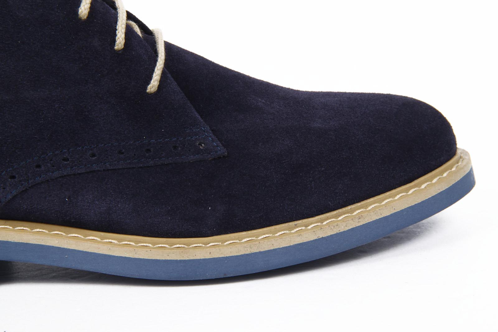 Botines para hombre V 1969 Italia 5156 CAMOSCIO NAVY