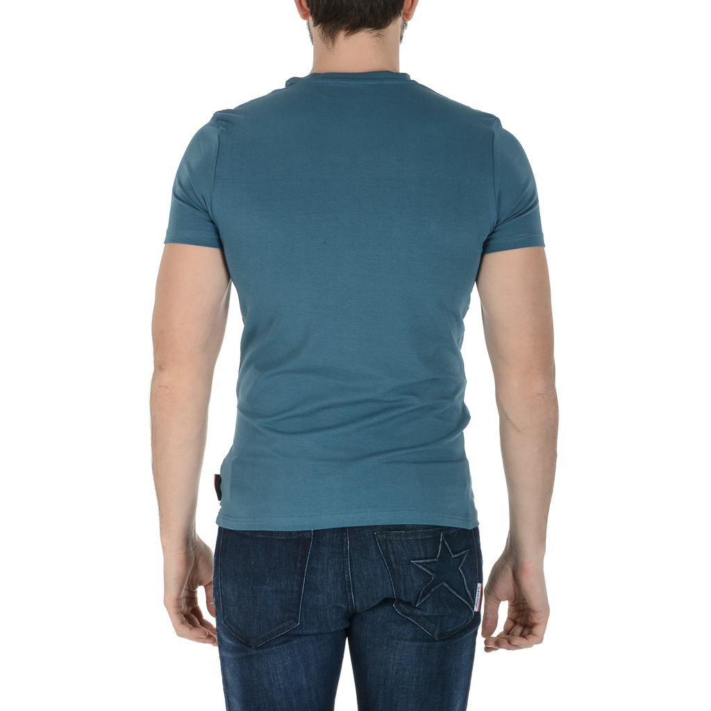 Camiseta Andrew Charles para hombre, manga corta, cuello redondo, verde, KEITA