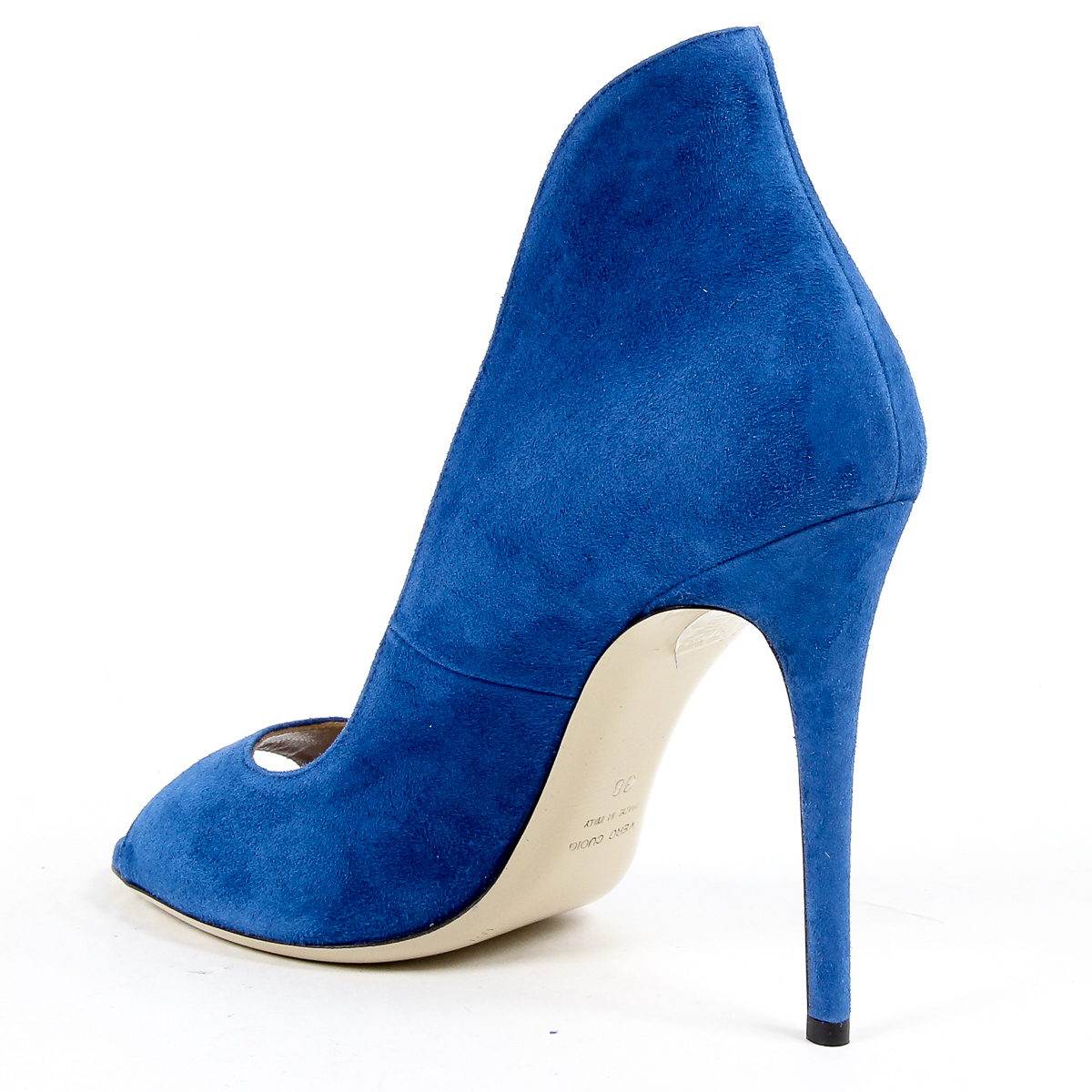 Andrew Charles Womens Pump Open Toe Blue DAFNE