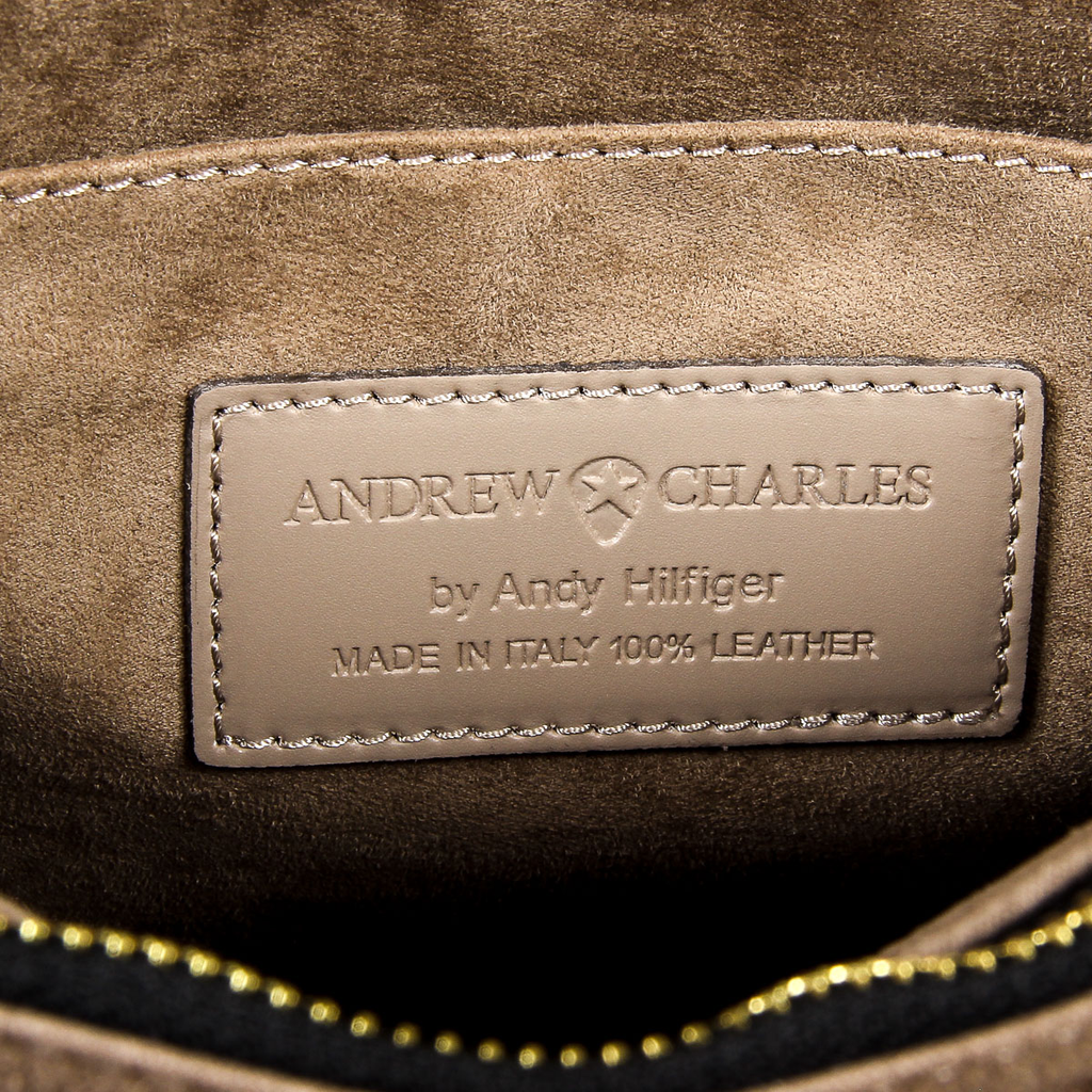 Andrew Charles Womens Handbag Taupe NELLY