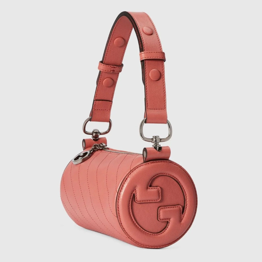 Bolso de hombro pequeño de piel Blondie