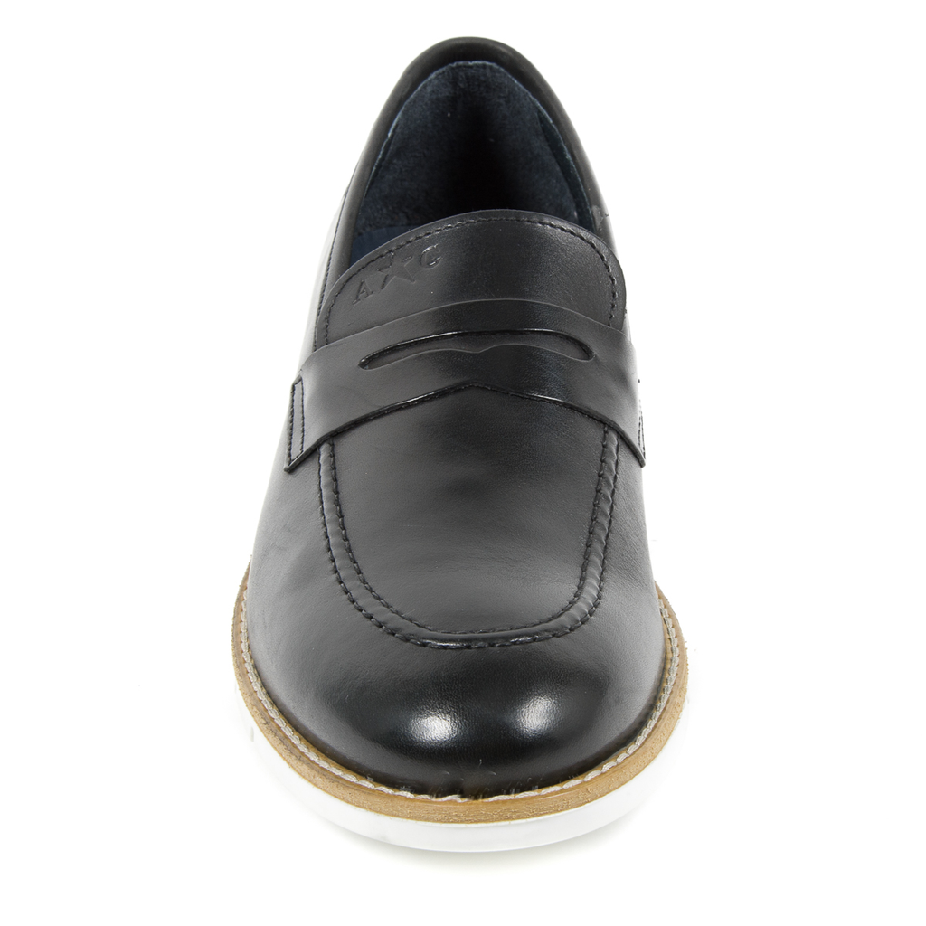 Mocasines Andrew Charles para hombre, color negro, SEAN