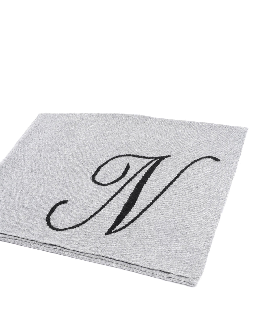 Bufanda de cachemira con monograma - Gris