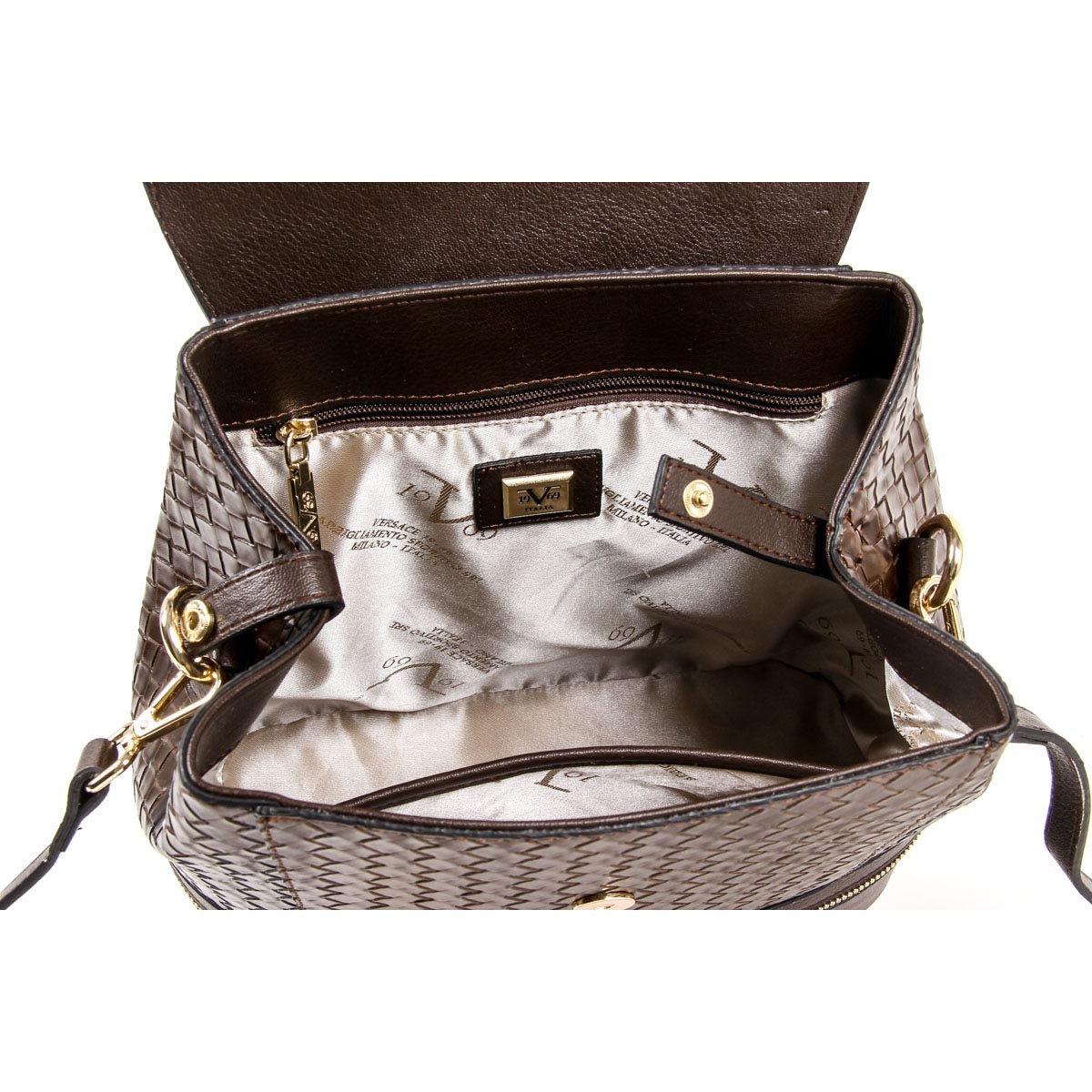Bolso de mano para mujer V 1969 Italia V1969004B CAFÉ