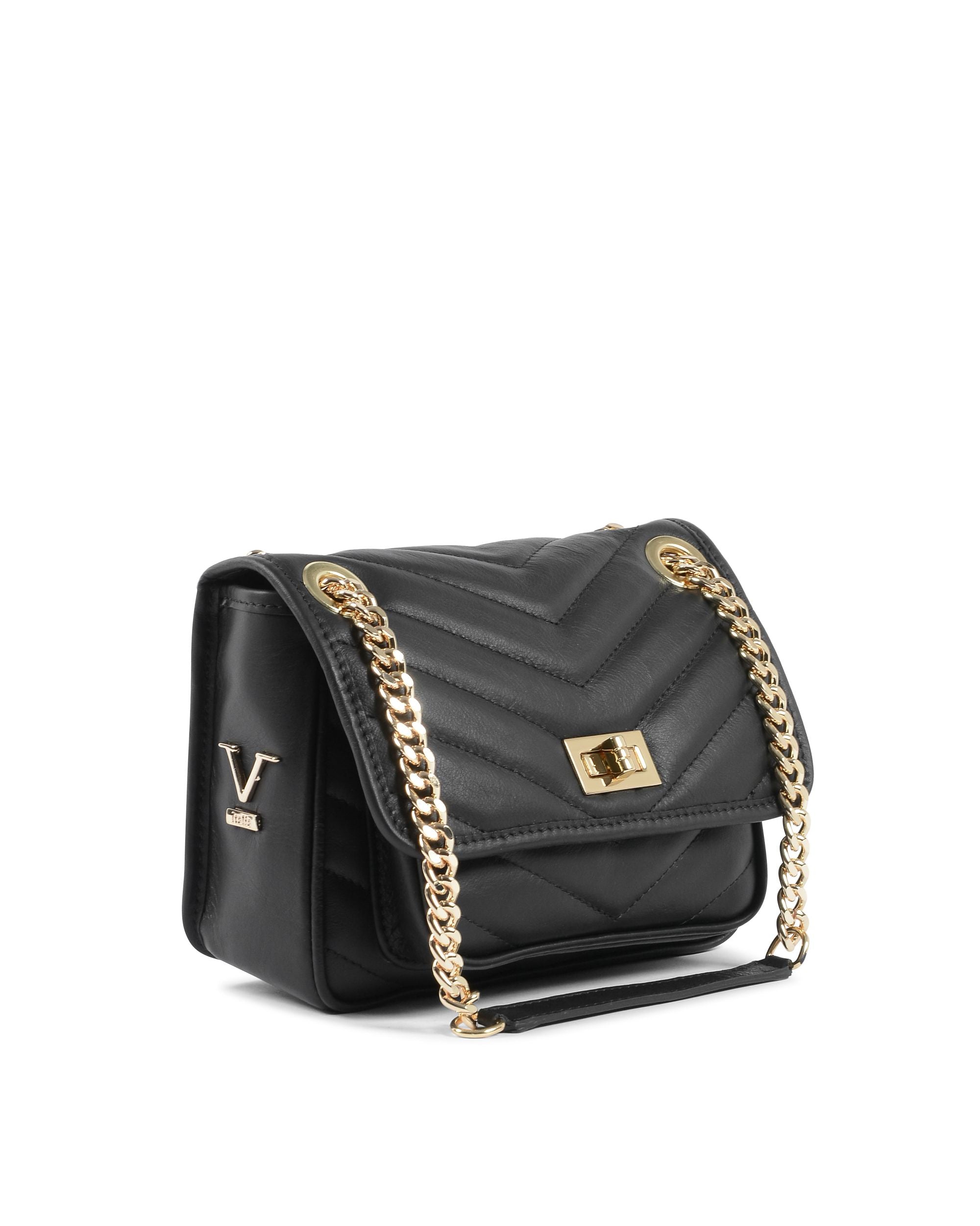 Bolso de mano para mujer V Italia negro 10507 SAUVAGE NERO