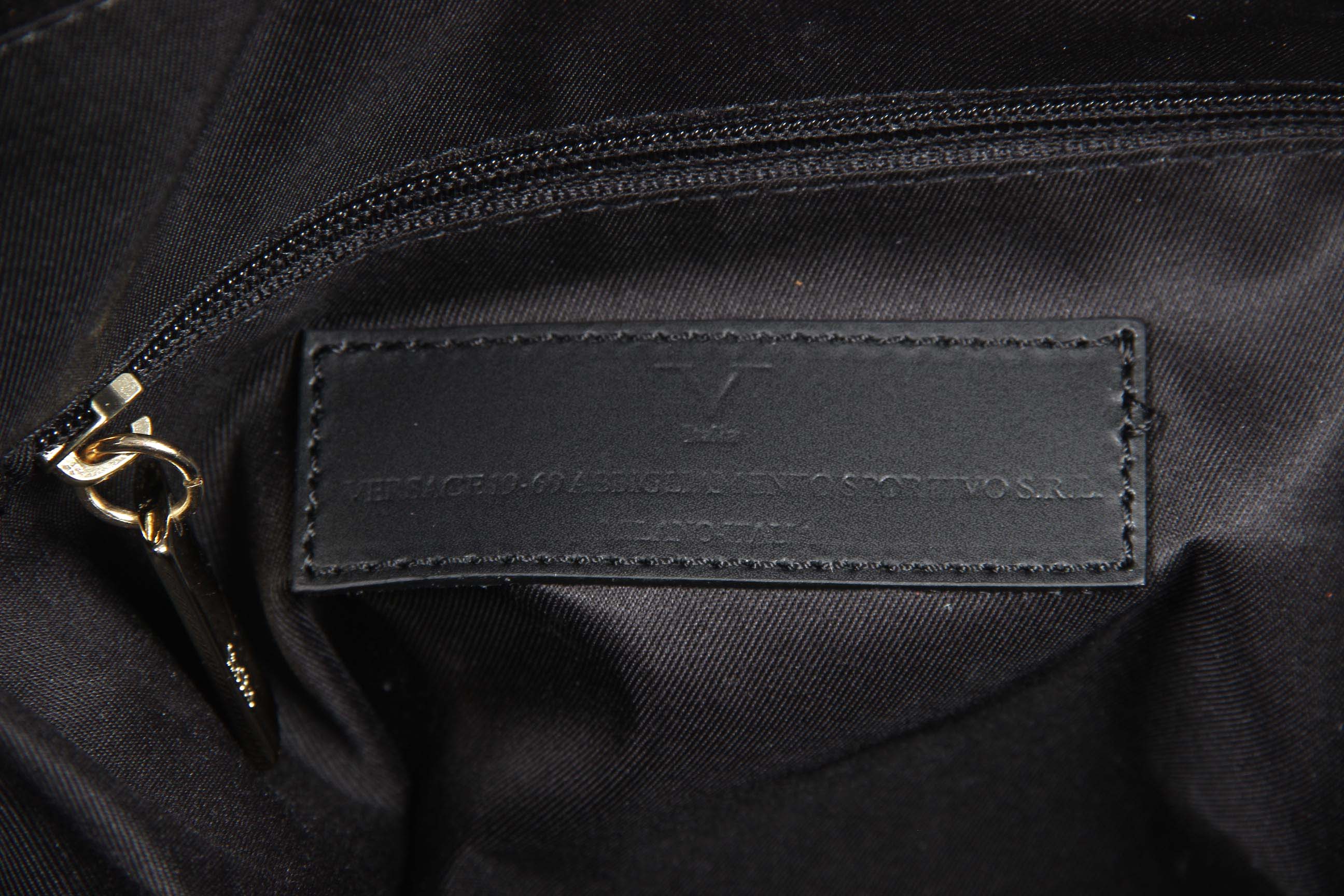 Bolso de mano para mujer V 1969 Italia V009 RUGA NERO