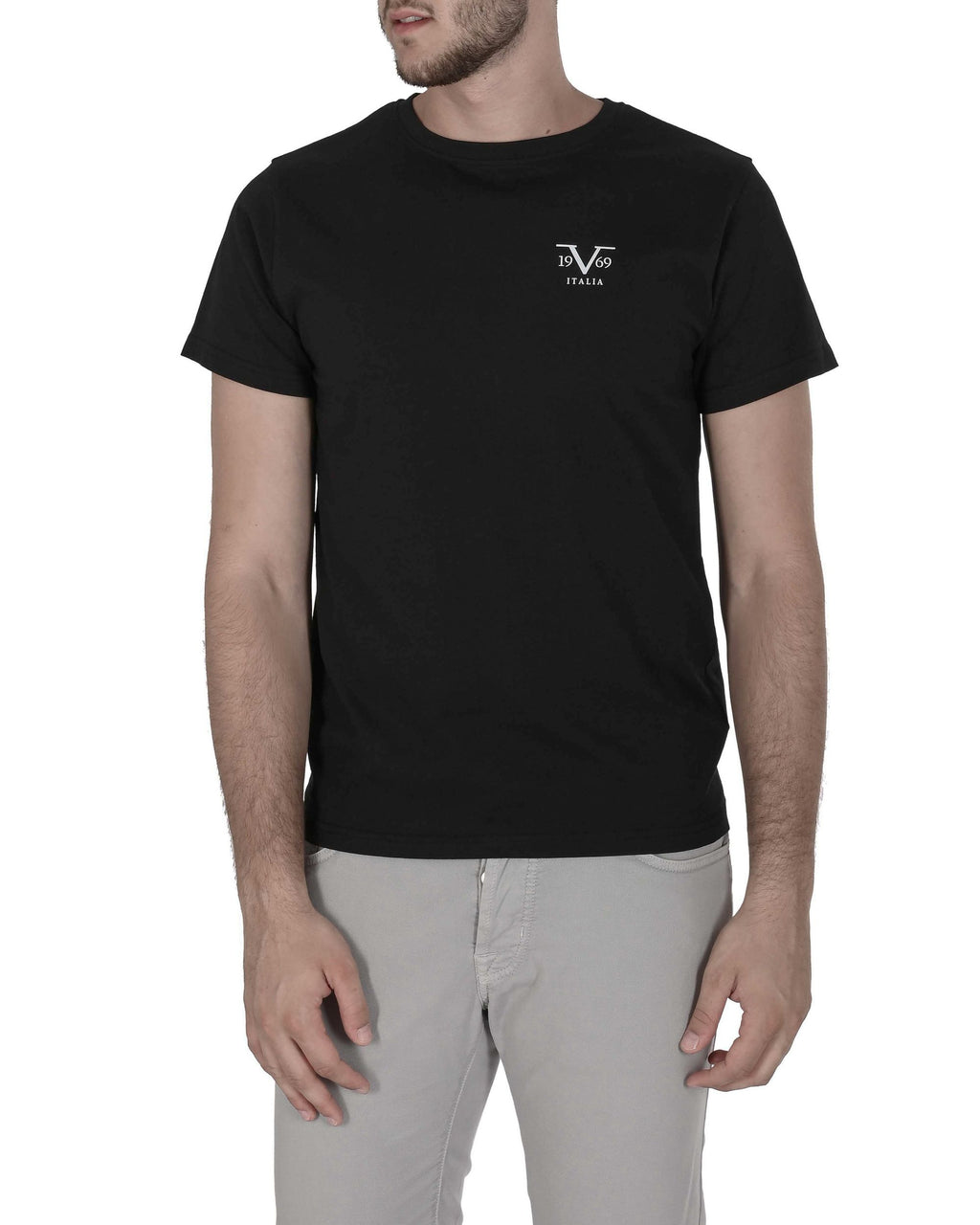 19V69 Italia Mens T-Shirt VSC1MTS01 BLACK