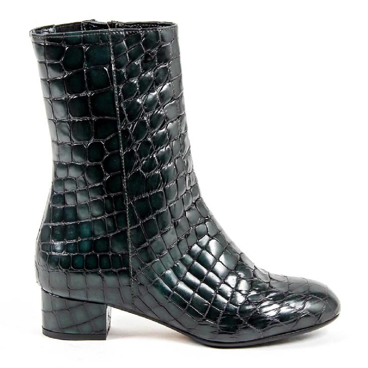 Bota Corta Mujer V 1969 Italia ESTELLE COMBO OPACO PETROLIO