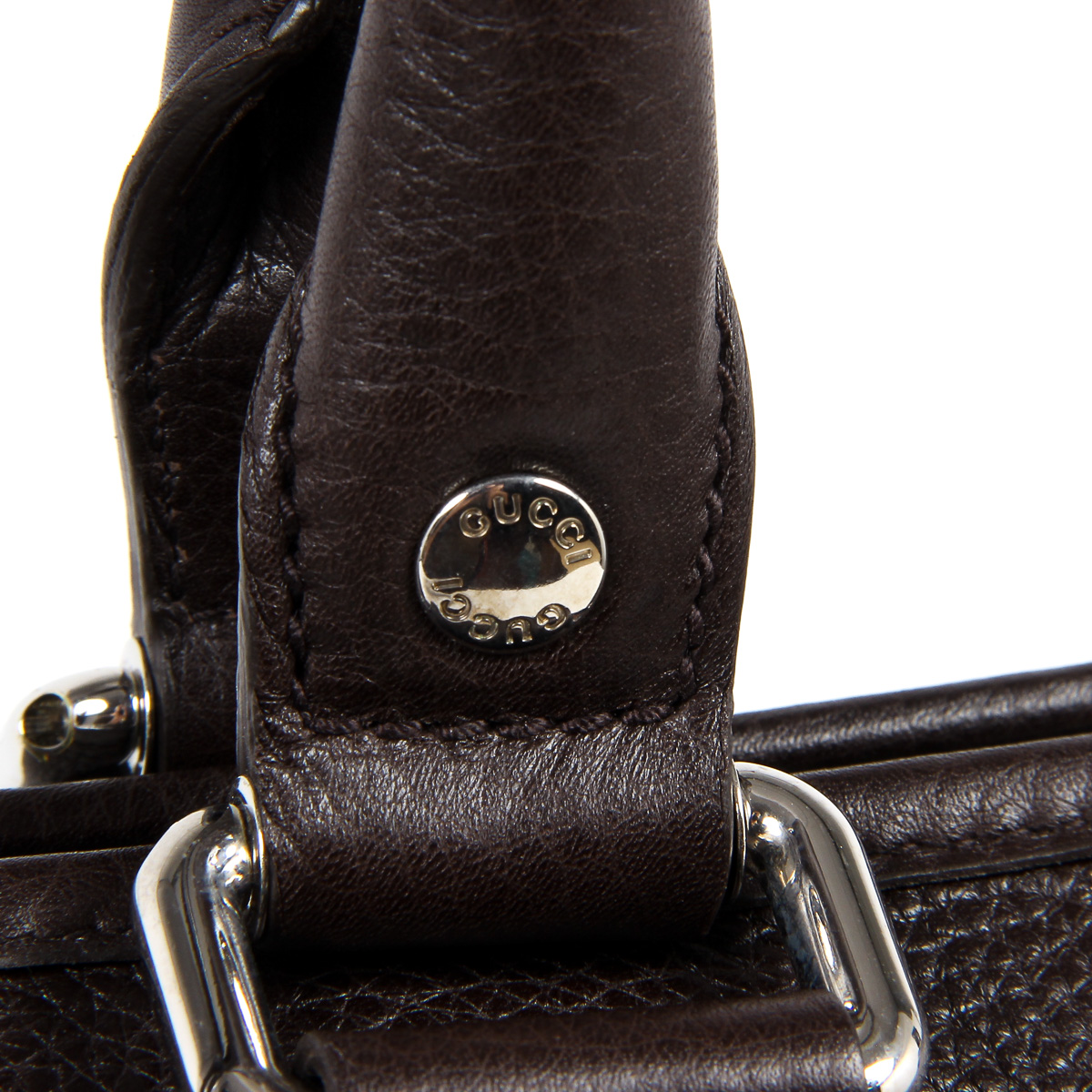 Gucci Womens Handbag Soft Calf Dark Brown 246358 2140