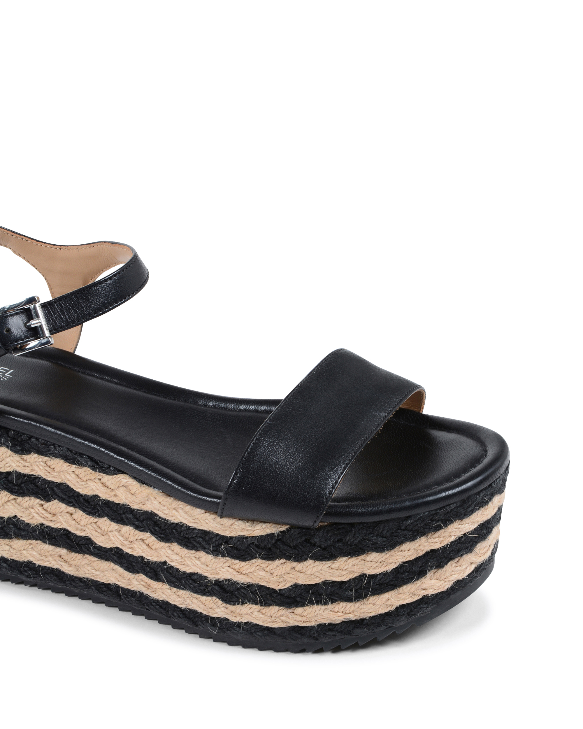 Sandalias de plataforma Michael Kors para mujer, color negro, NANTUCKET