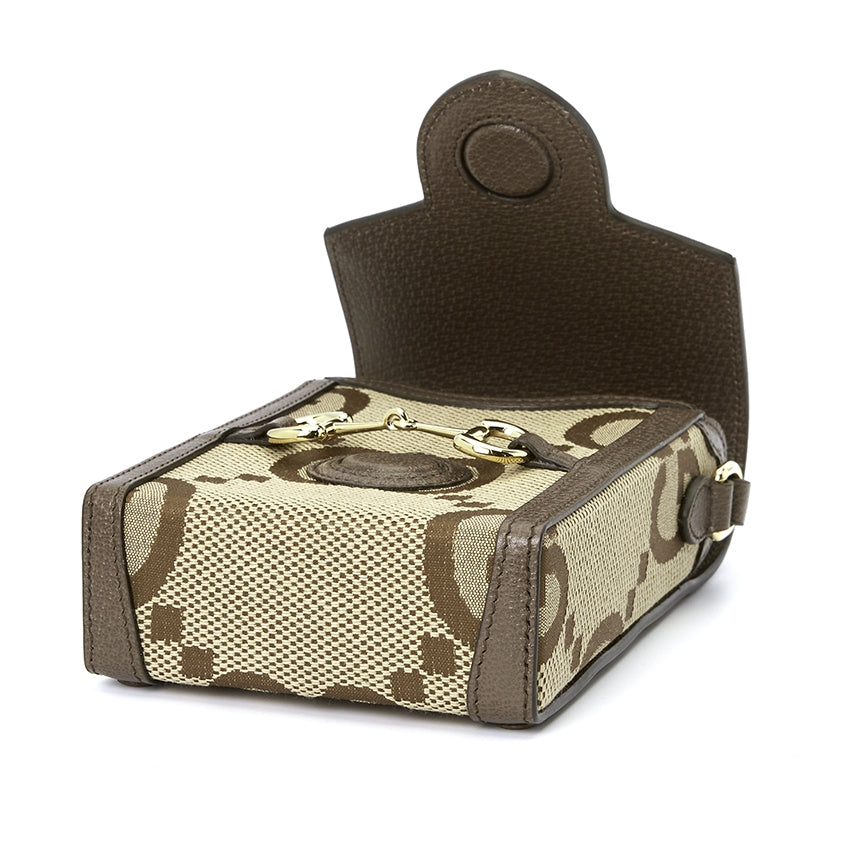 Bolso de hombro para hombre con monograma GG Horsebit
