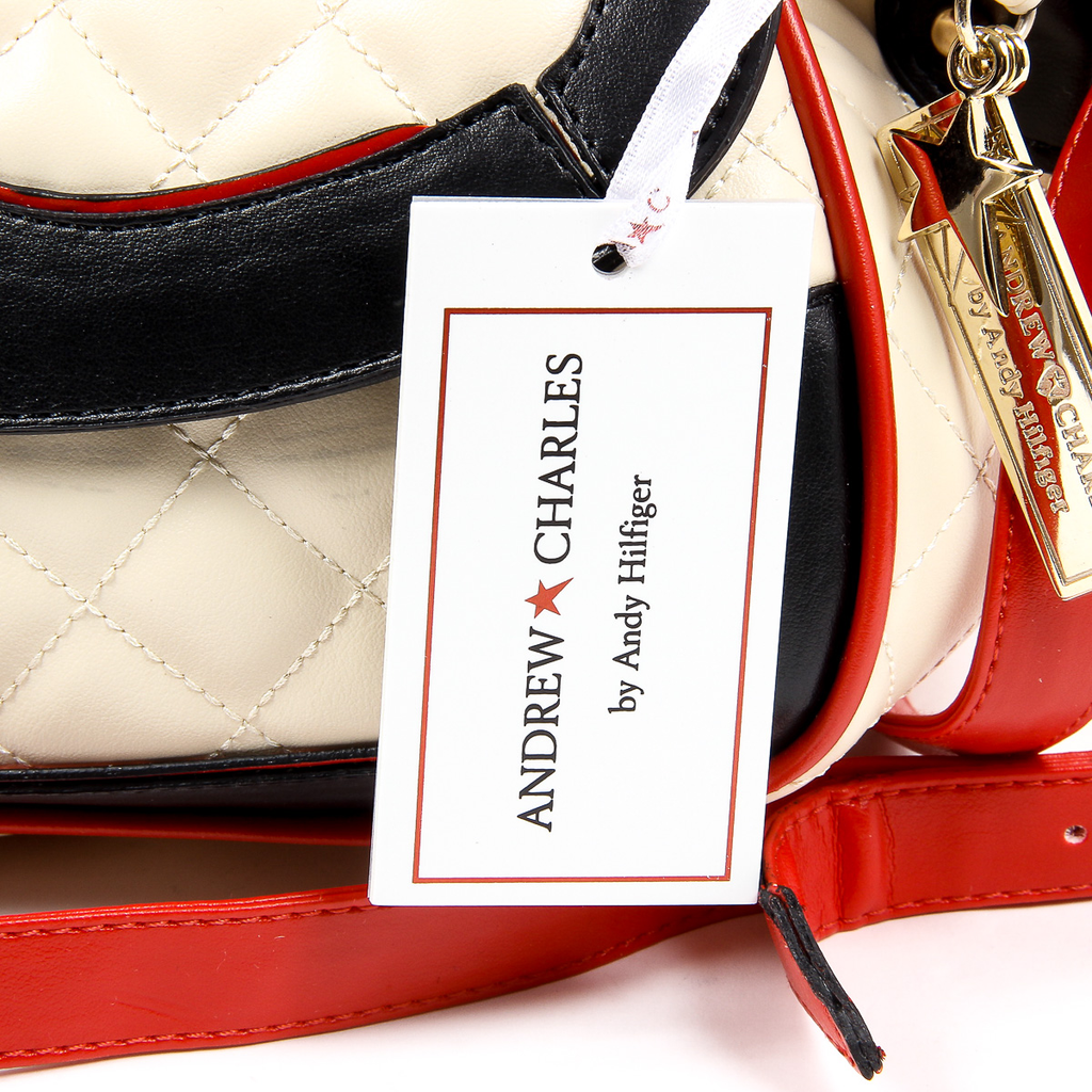 Bolso de mano para mujer Andrew Charles Beige DOMINIQUE