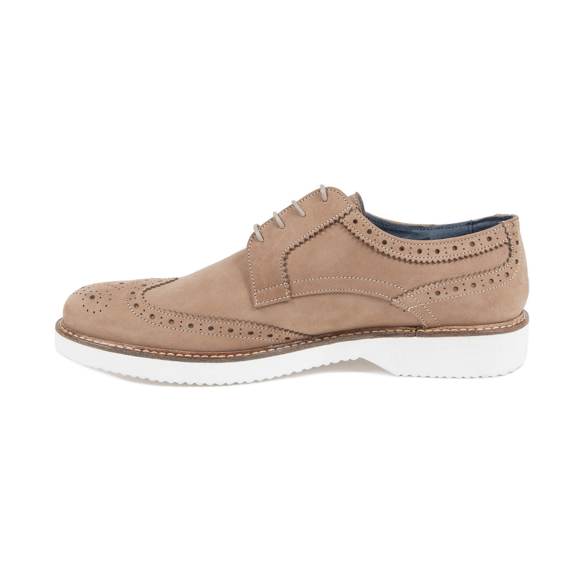 Zapato brogue para hombre V 1969 Italia Marrón HARRY 5141 NABUK VAR 3
