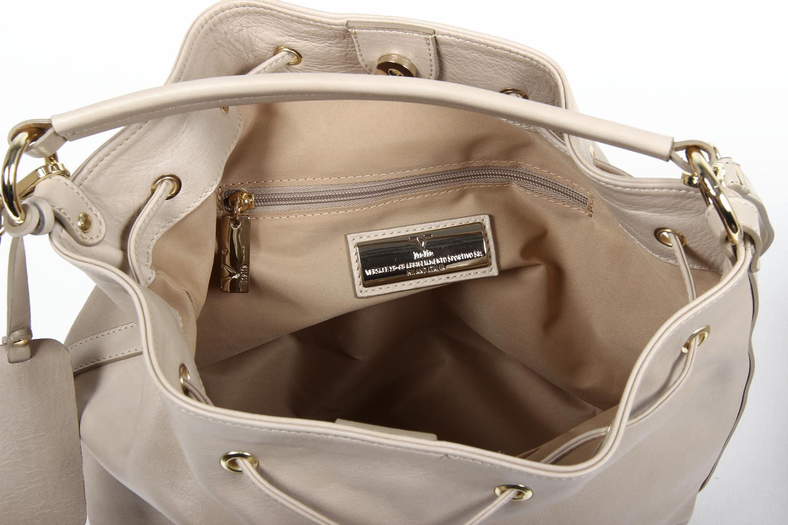 Bolso de mano para mujer V 1969 Italia V005 NAPPA BEIGE