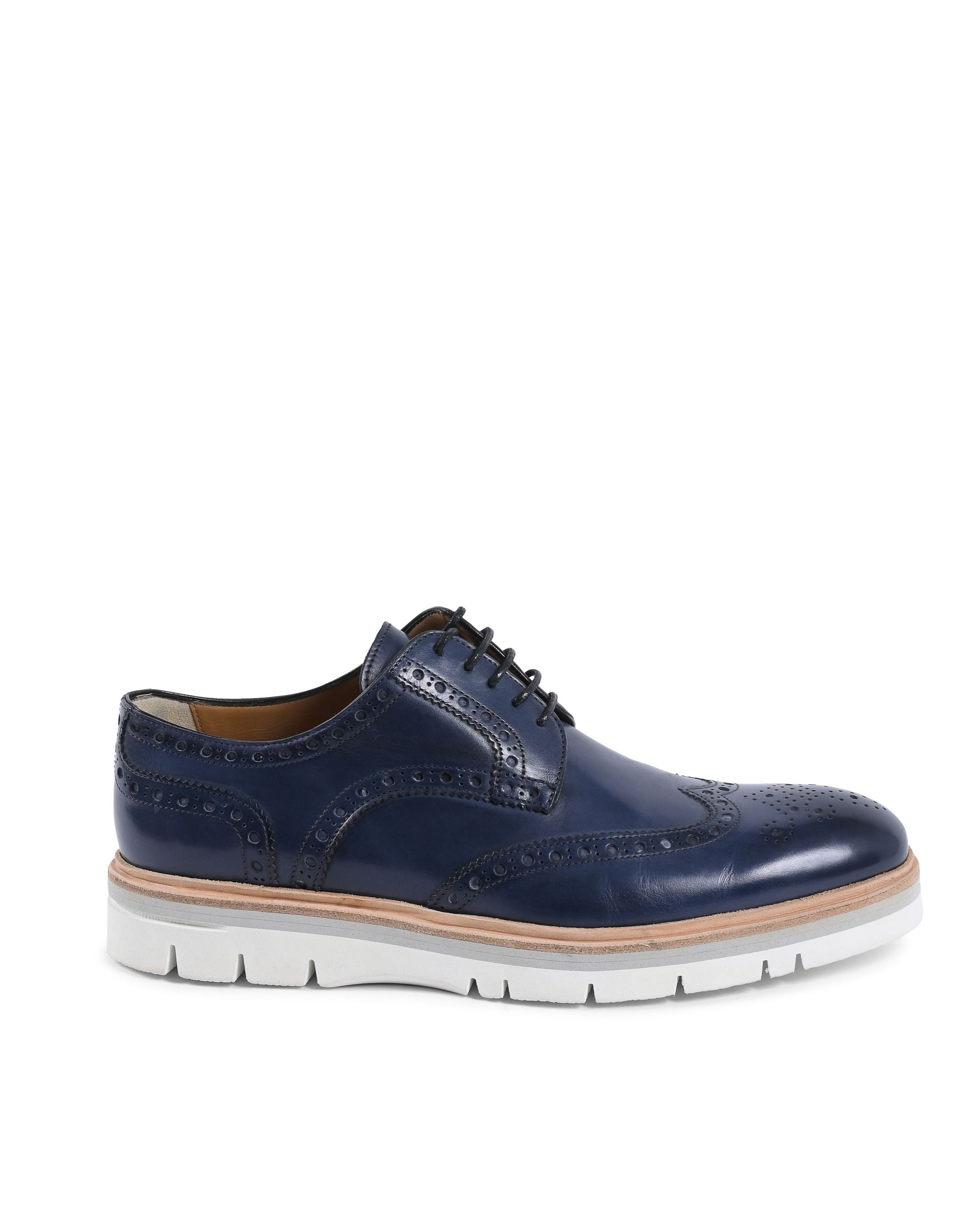Zapatos brogue para hombre Dee Ocleppo EB131 VIT BLU SC LUC GALLO