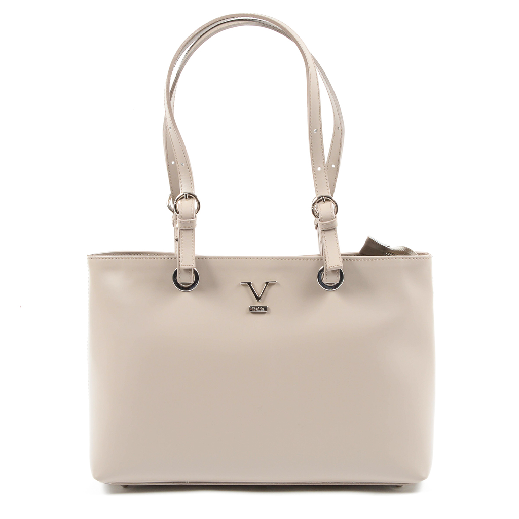 Bolso de mano para mujer V 1969 Italia color topo GLORY