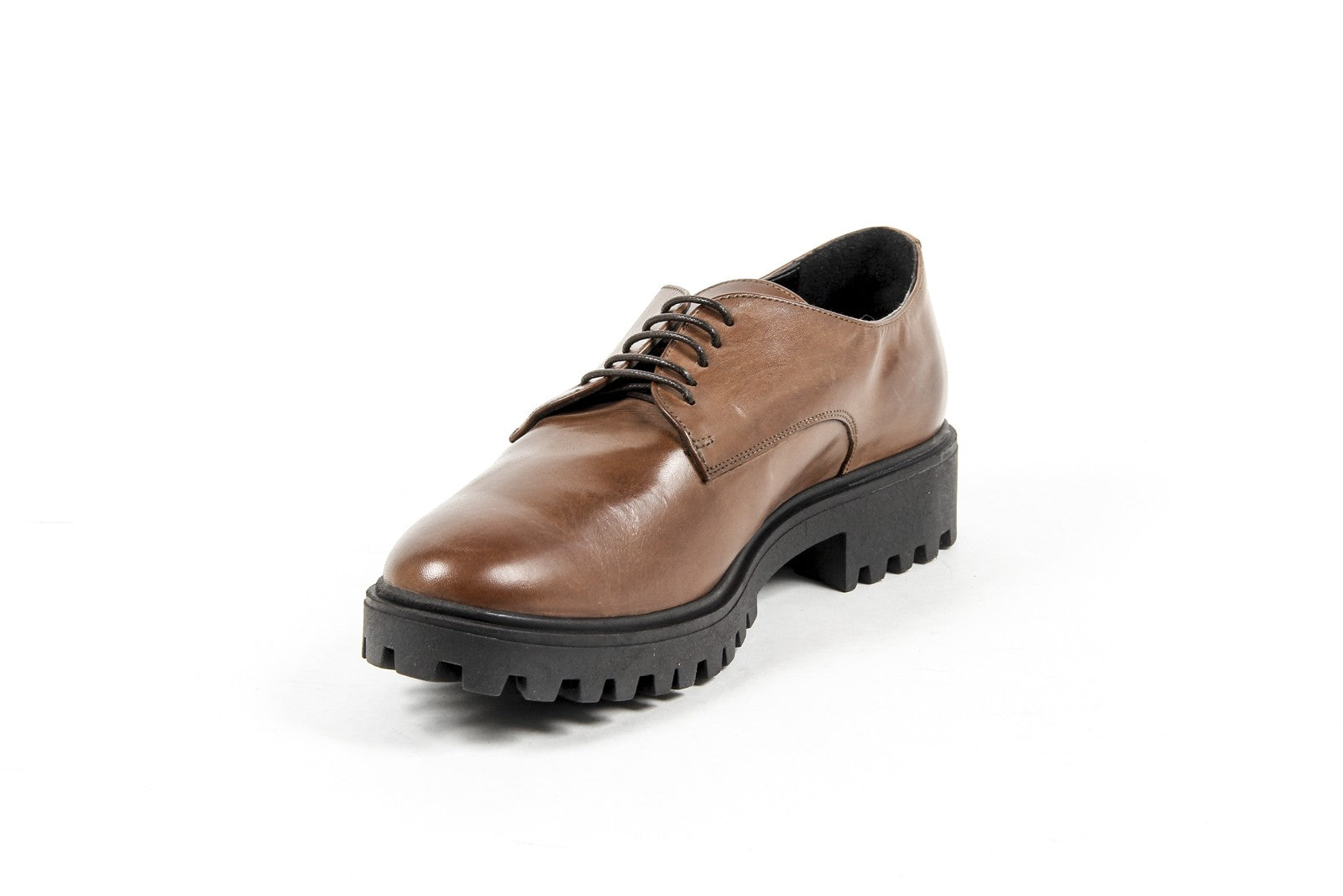Zapatos con cordones para mujer V 1969 Italia C01 VITELLO MARRONE