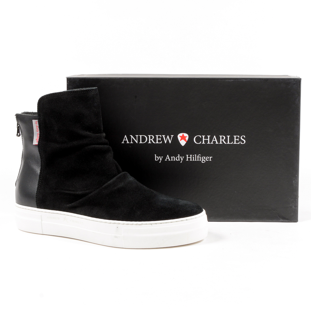 Andrew Charles Mens Ankle Boot Black JON