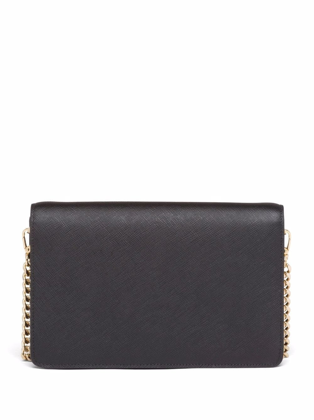 Bolso bandolera Prada de piel Saffiano negro