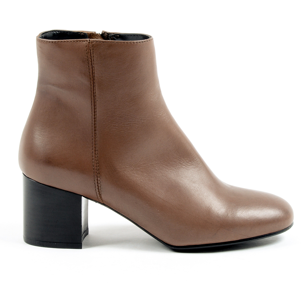 V 1969 Italia Womens Heeled Ankle Boot Brown MAD