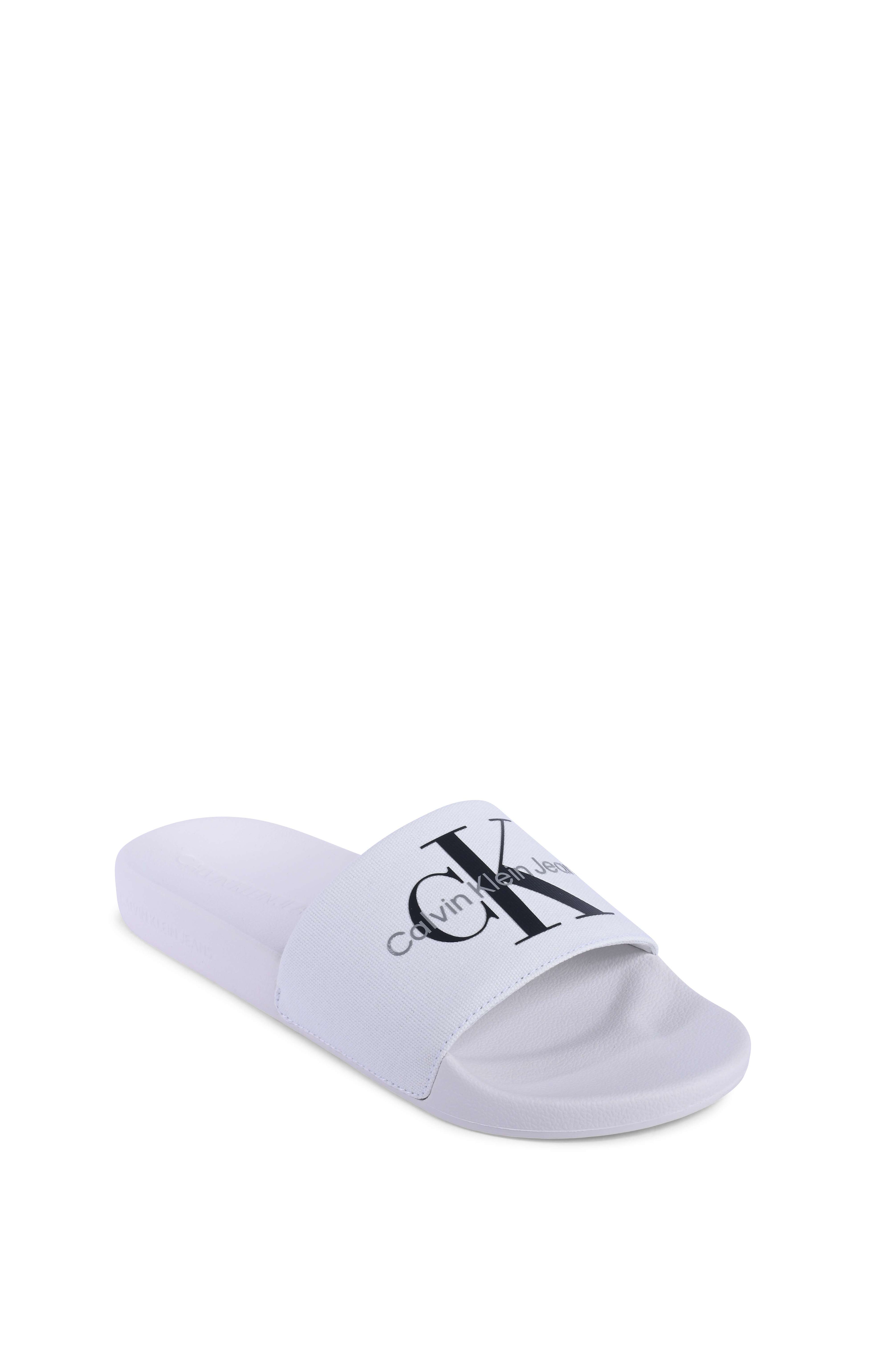 Chanclas Calvin Klein para hombre blancas YM0YM00061YBR