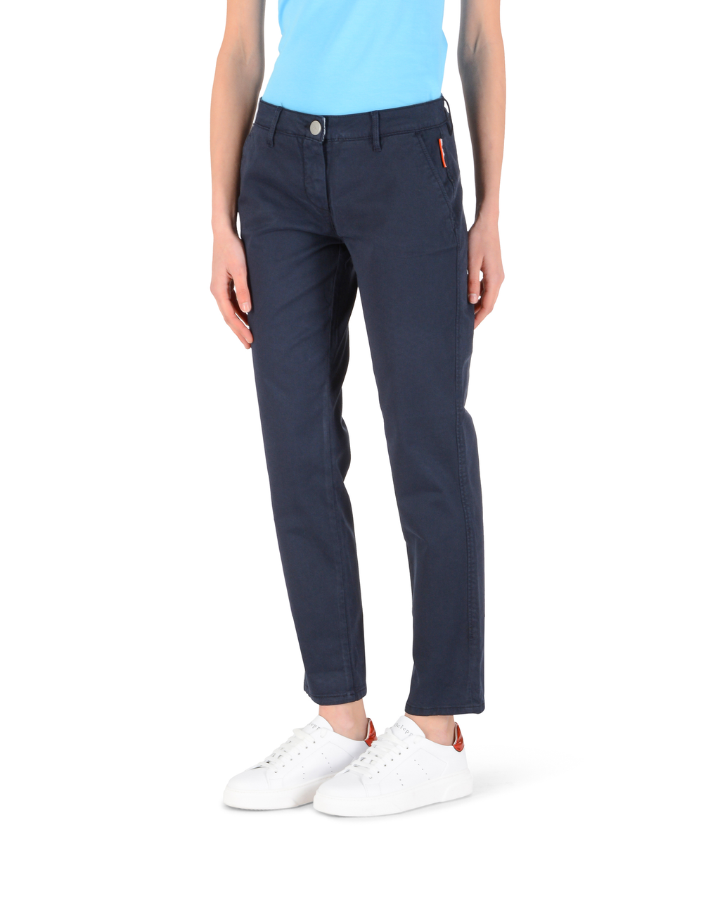 Pantalones de mujer Andrew Charles de corte regular YOKO NAVY