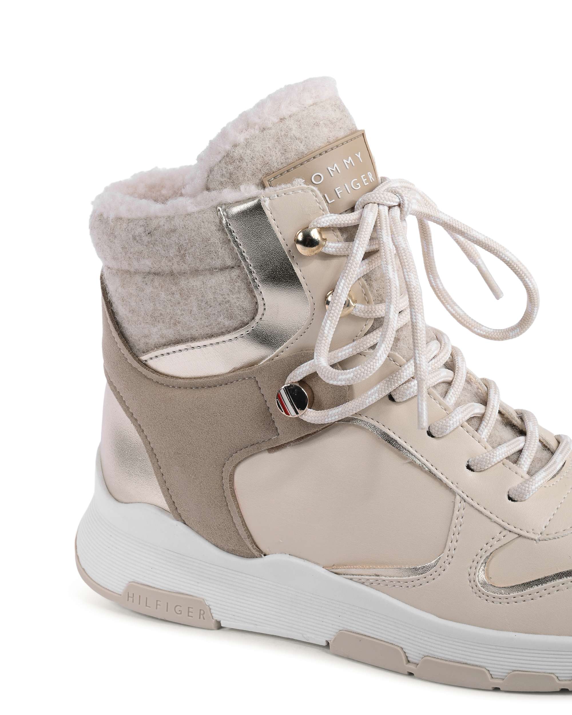 Botas Tommy Hilfiger para mujer beige FW0FW06074AA8