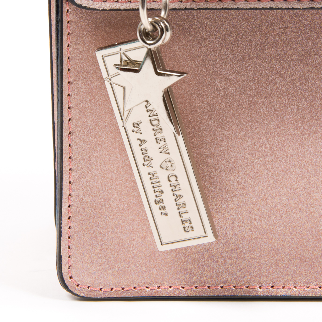 Andrew Charles Womens Handbag Pink RING