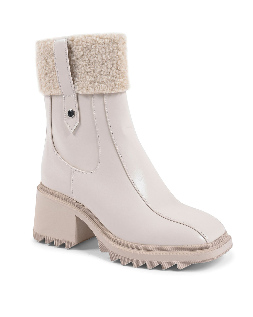19V69 Italia Botines para mujer Beige 181-86 BEIGE