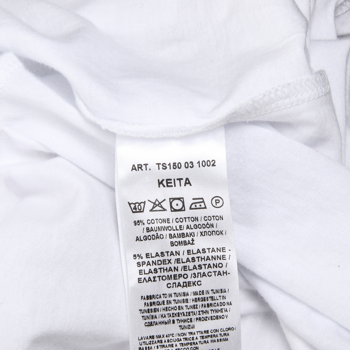 Camiseta Andrew Charles para hombre, manga corta, cuello redondo, blanca, KEITA
