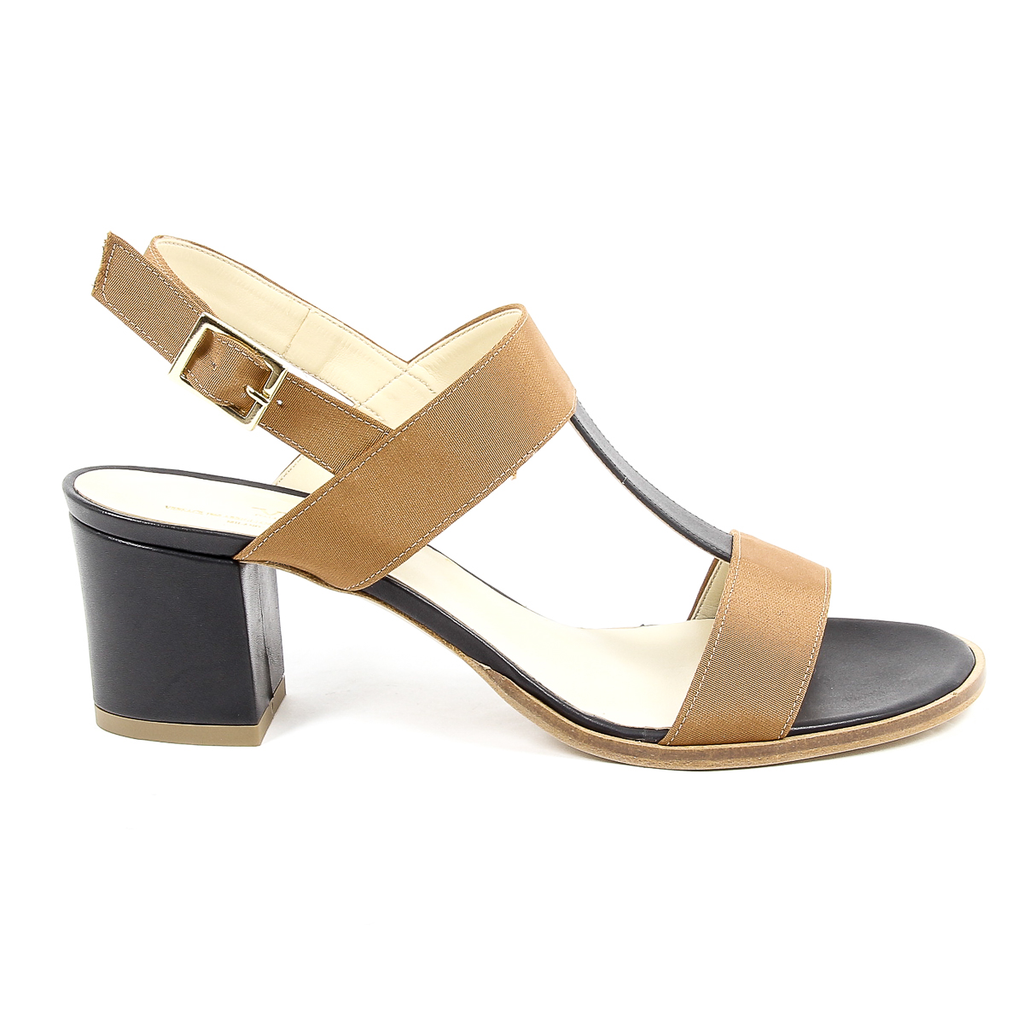 Sandalia V 1969 Italia para mujer, color negro, PERLA