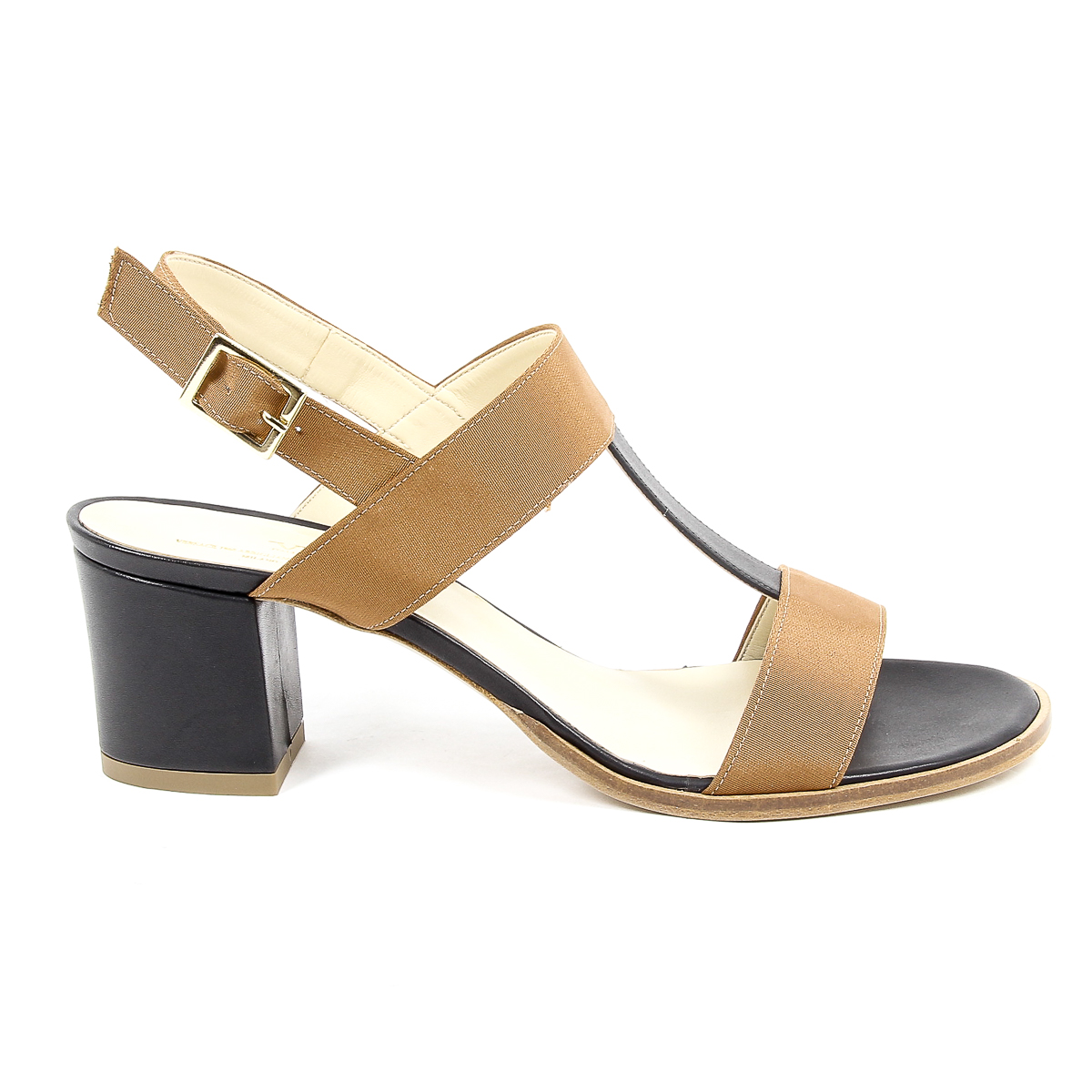Sandalia V 1969 Italia para mujer, color negro, PERLA