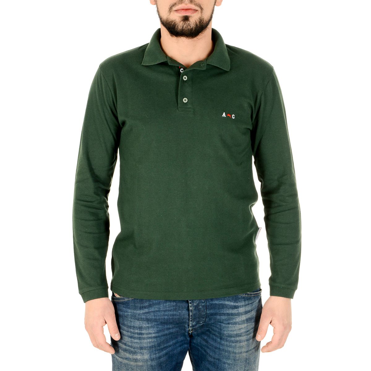Polo para hombre Andrew Charles By Andy Hilfiger PT160 32001 ALABAMA GREEN